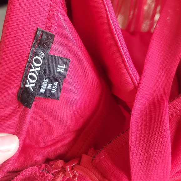 XOXO Halter Top Broach Mini Dress - Picture 3 of 3